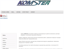 Tablet Screenshot of komster.com